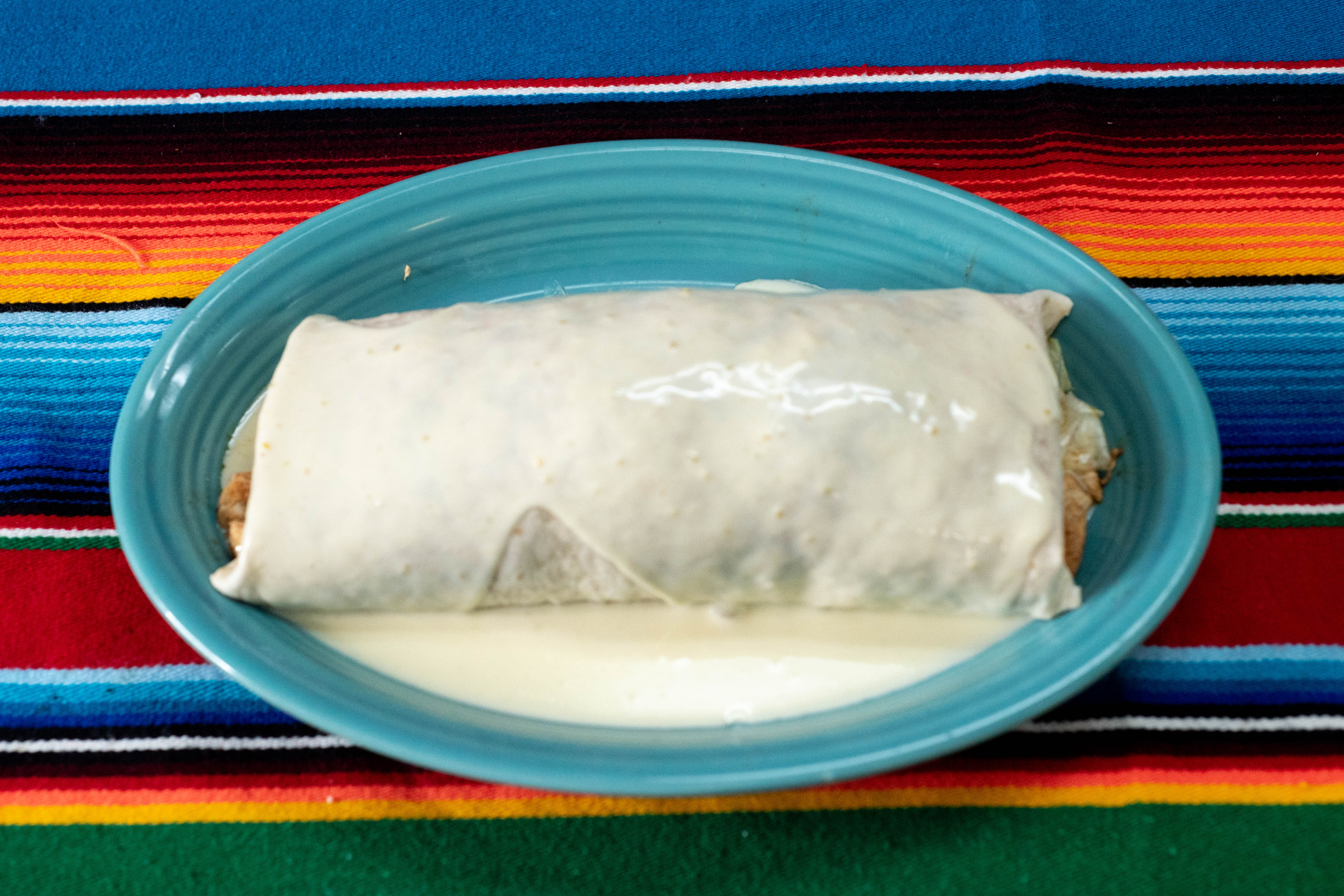 Burrito with queso blanco